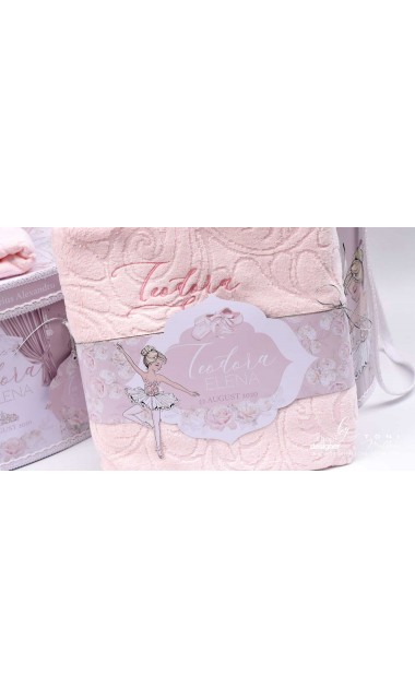 Trusou de botez cu mica balerina tutu tiara eleganta si broderie personalizata 22